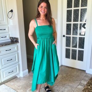 Gap Green Handkerchief Dress